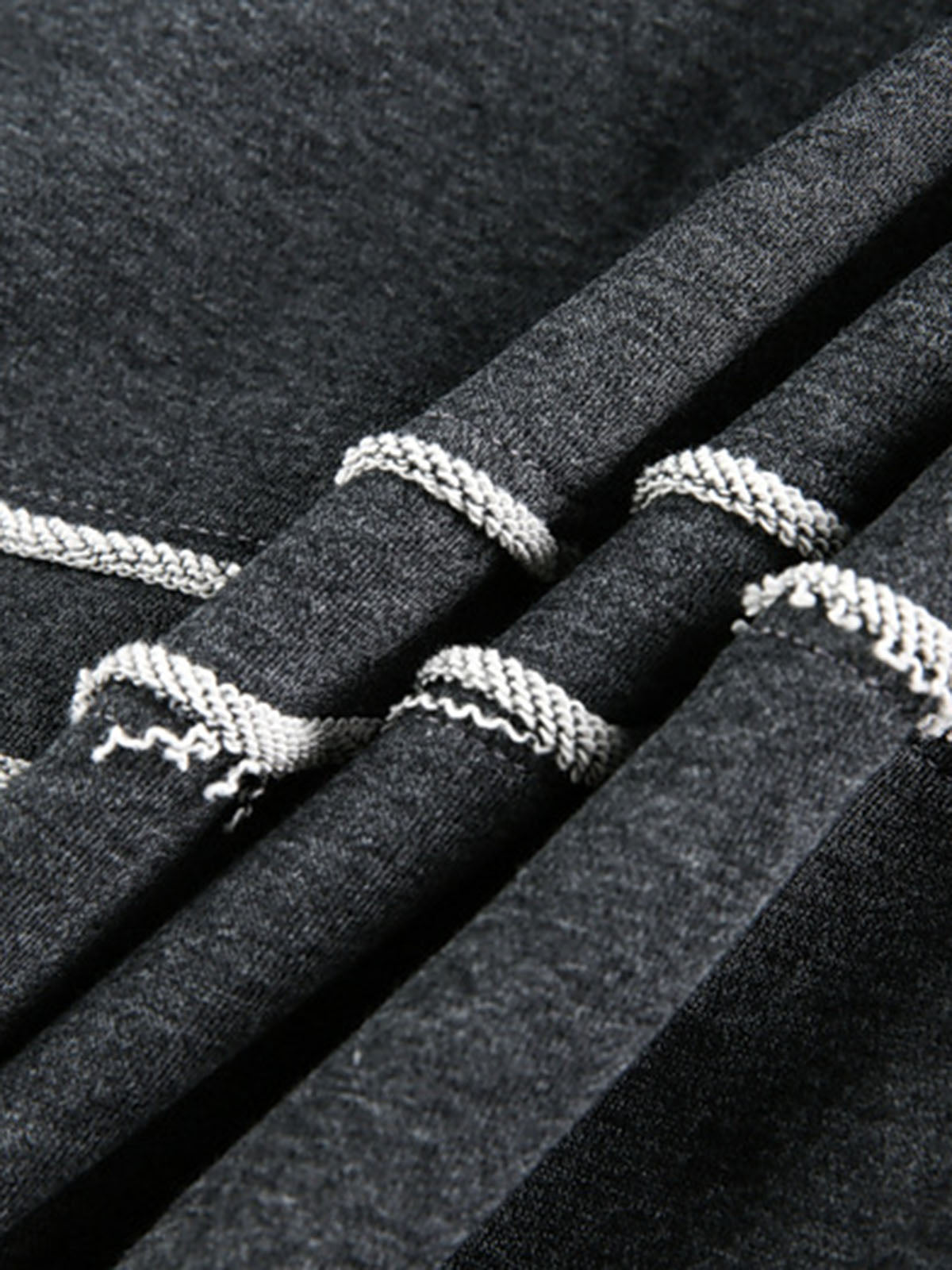 Destroyed Threaded Frayed Hooded Sweatshirt