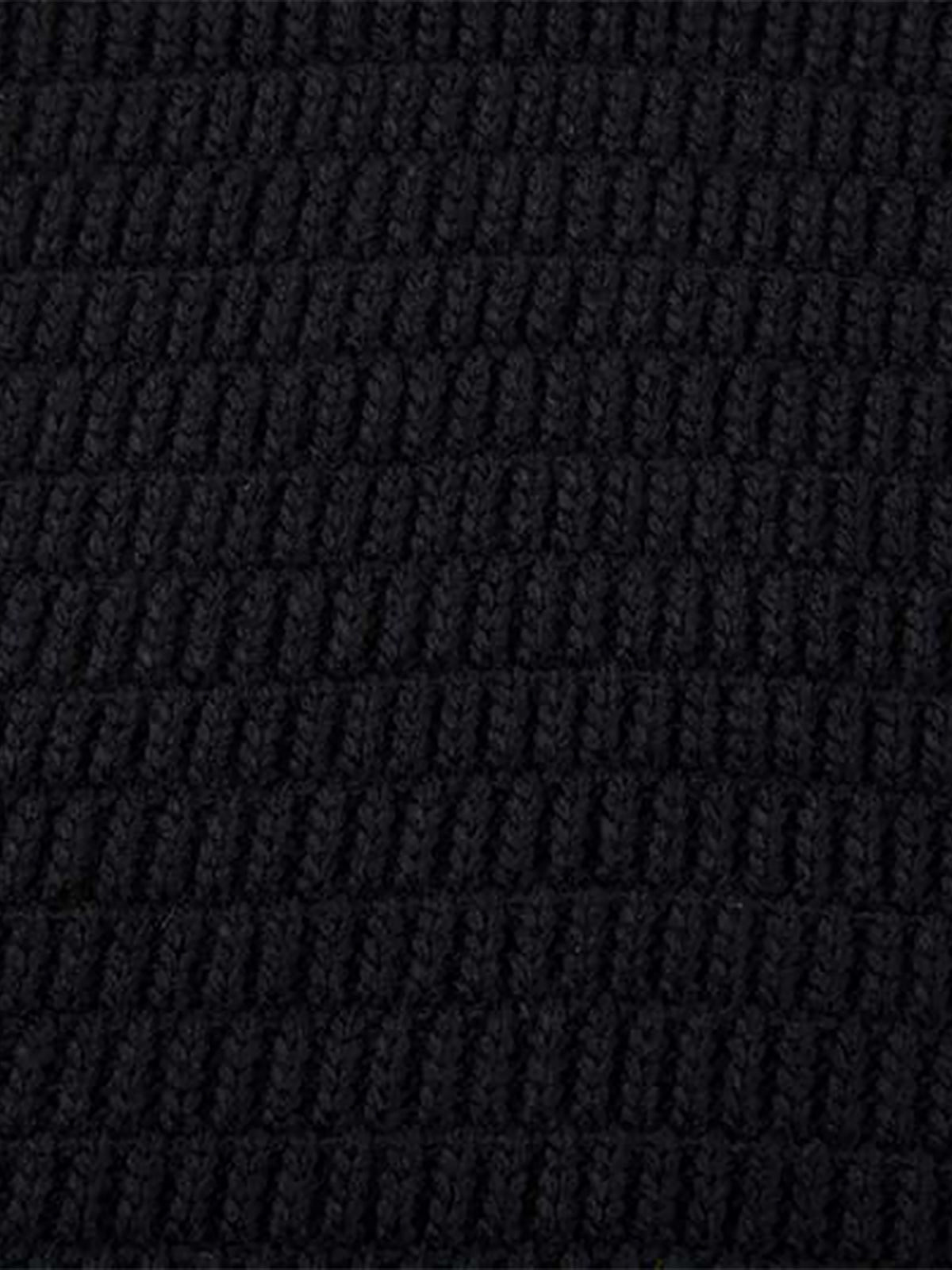 Retro Knitted Lapel V-Neck Contrast Striped Sweater