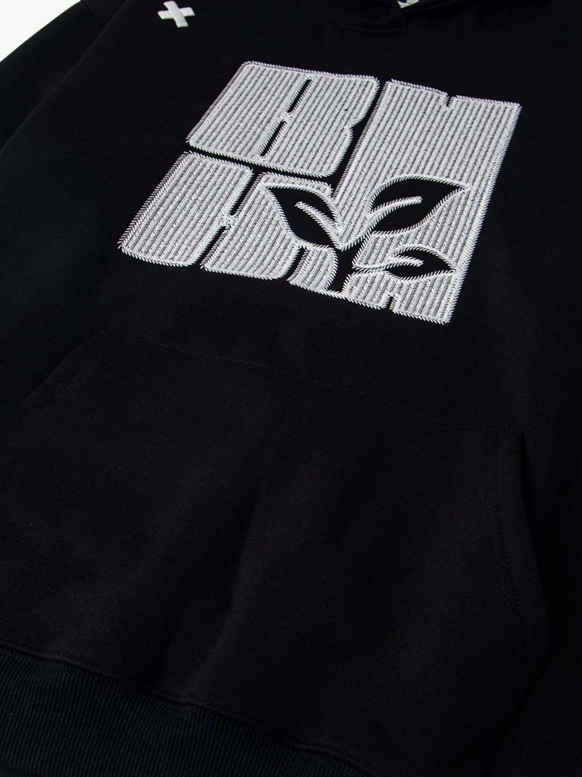 Vintage Embroidered Graphic Pattern Hoodie