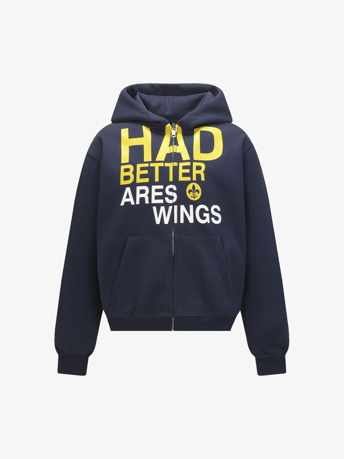 Casual Lettering Pattern Zippered Hooded Cardigan Sweatshirt