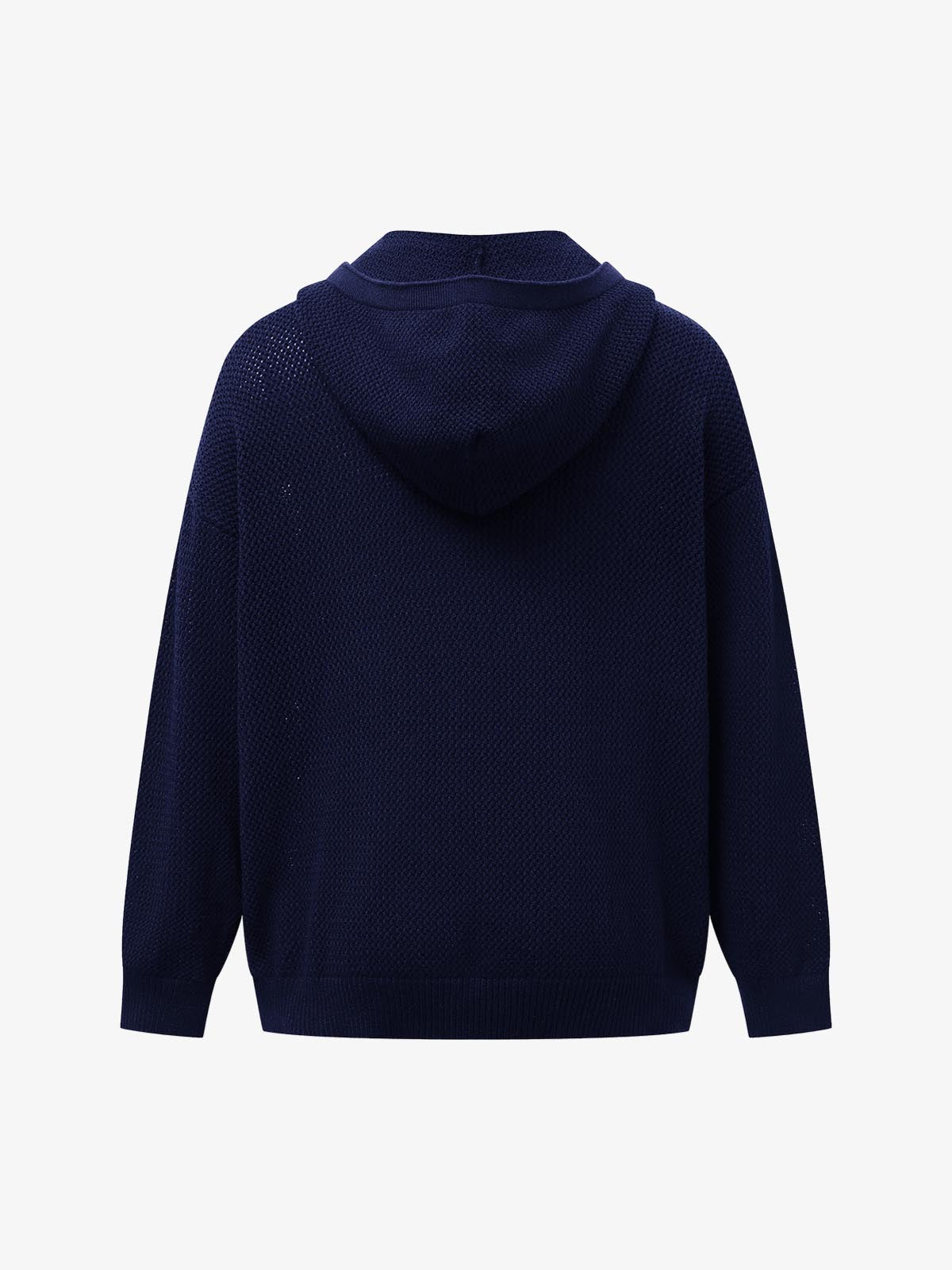 Vintage Patch Embroidered Hooded Sweater