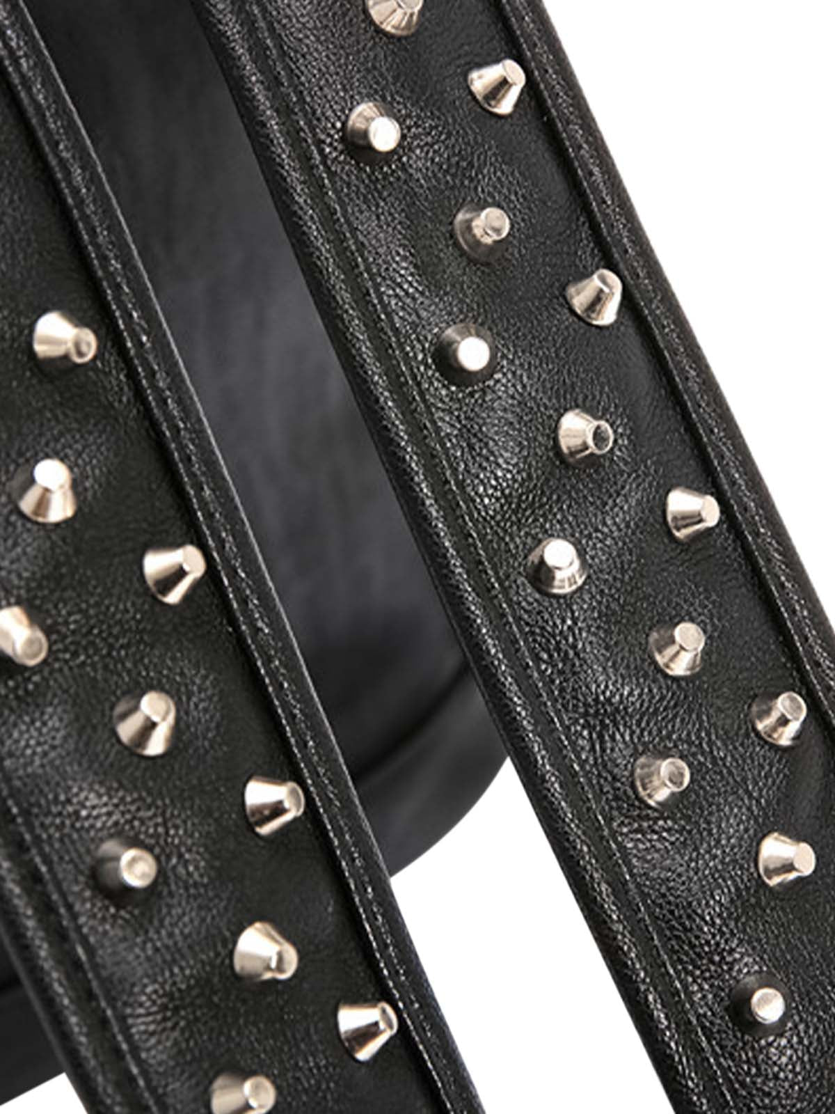 Rivet Crocodile-Print Backpack