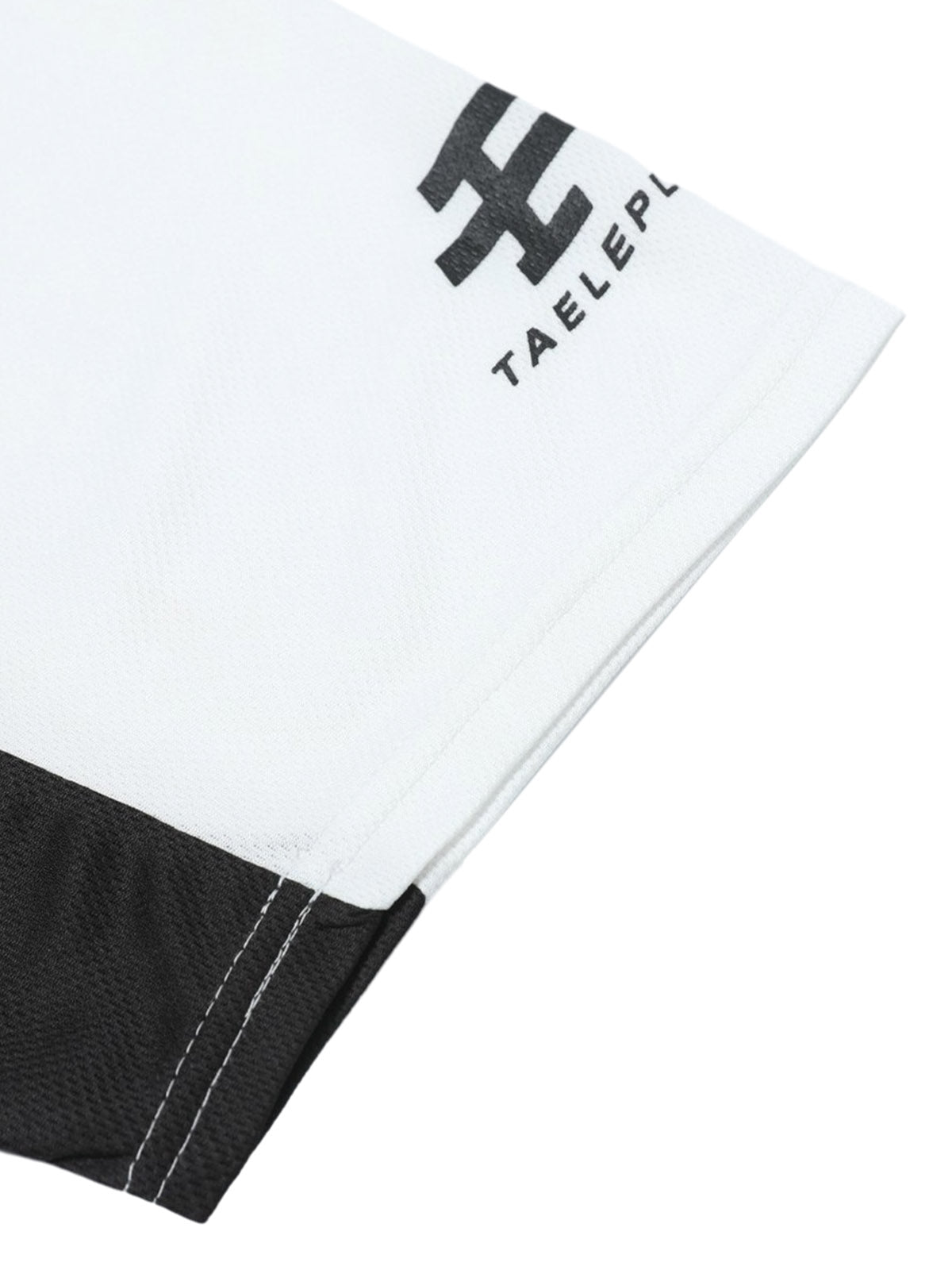Contrast Color Sporty V-Neck Jersey T-Shirt