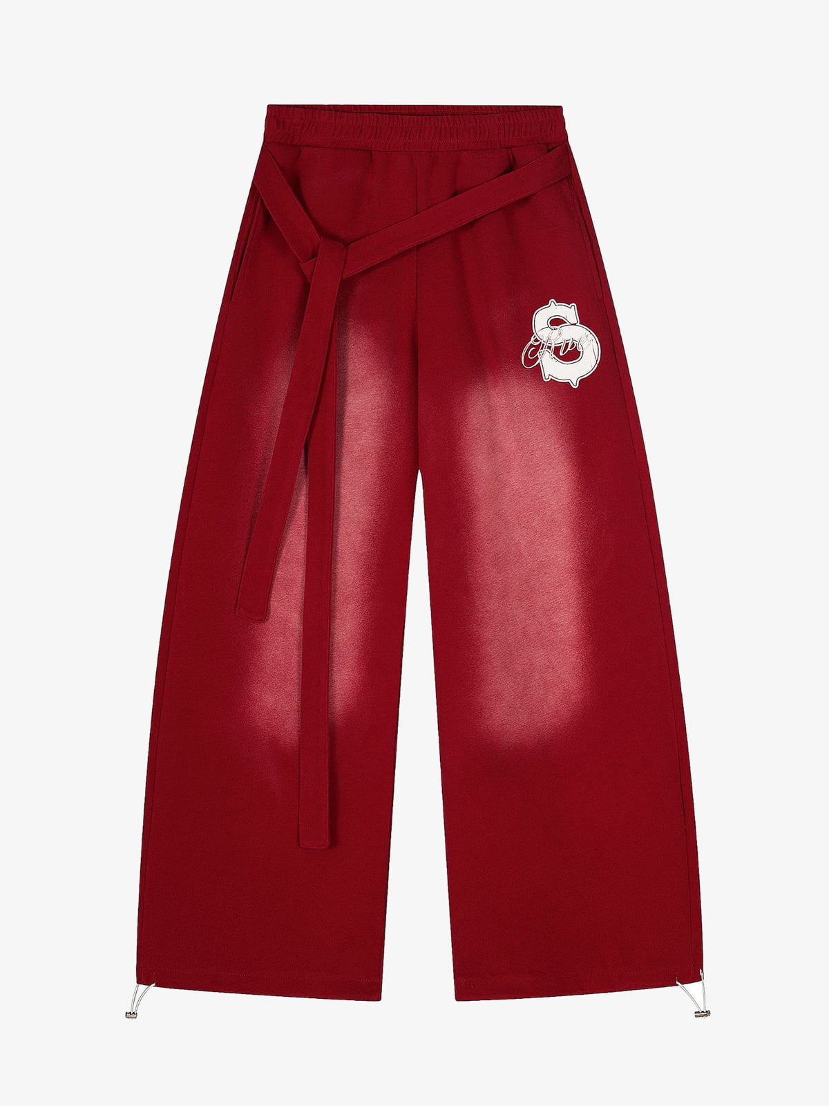 Retro Belted Paratrooper Wide-Leg Pants