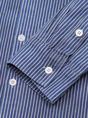 Streetwear Red Star Striped Long Sleeve Shirt