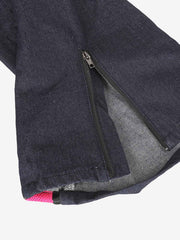 Retro High Street Color-Block Baggy Jeans