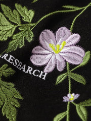 Retro Floral Embroidery Baseball Jacket