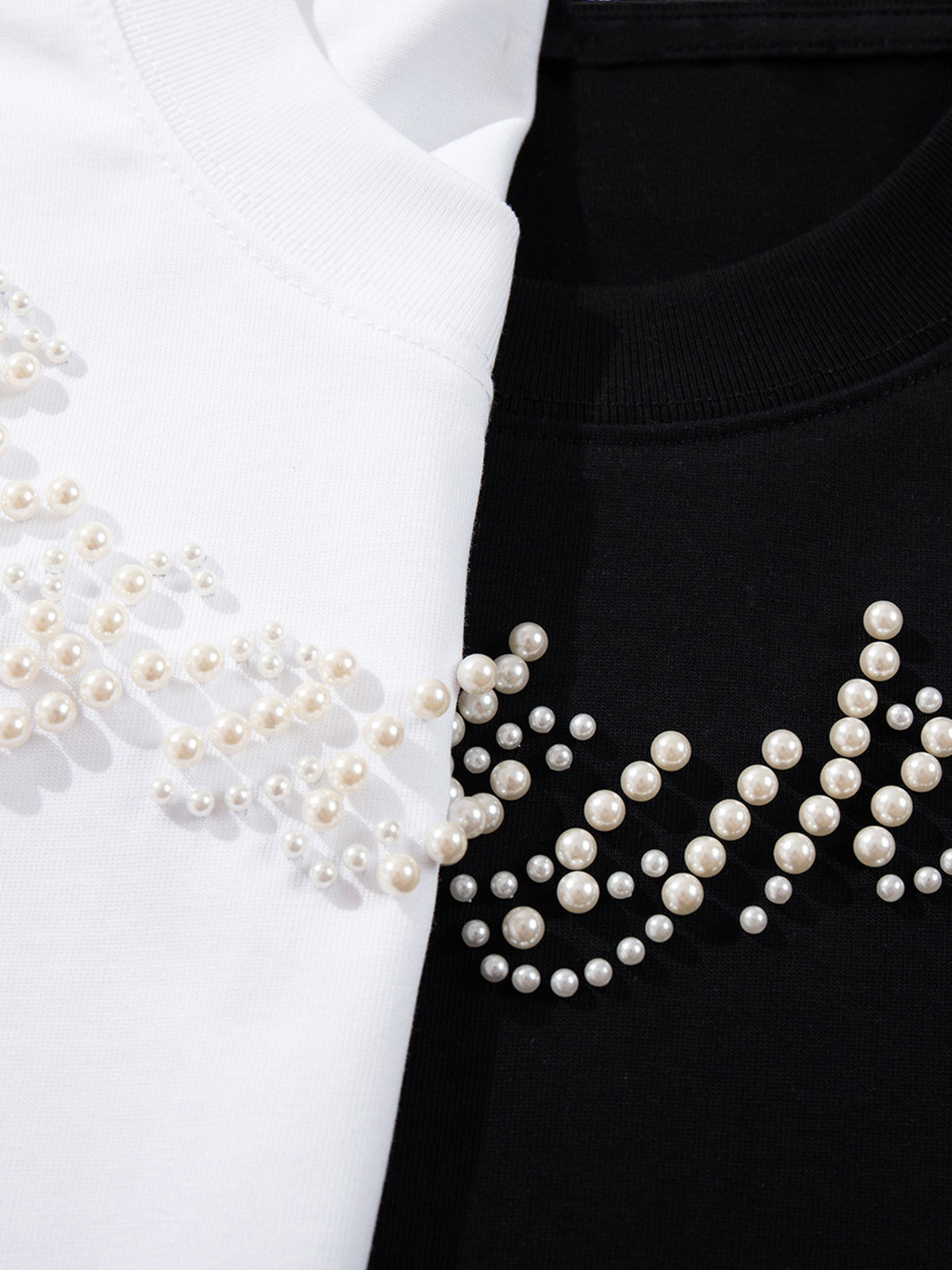 Sparkling Embellished Beaded Long Sleeve T-Shirt