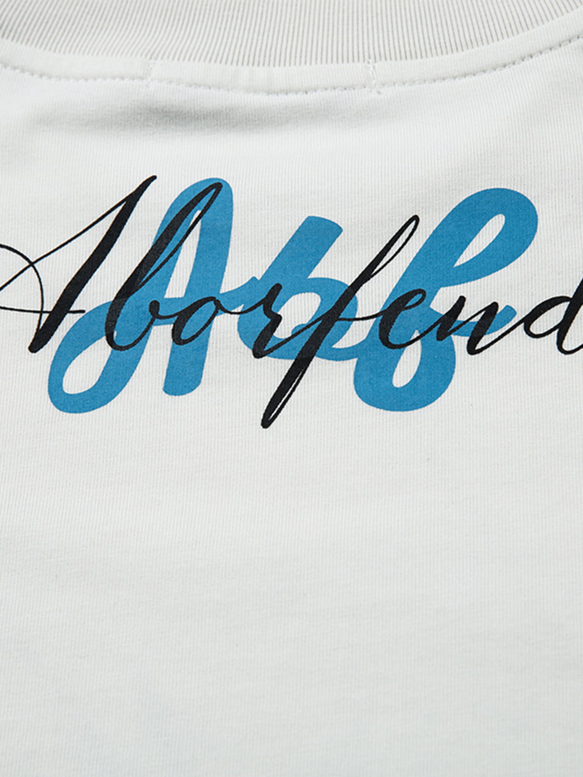 Art Letter Print Stripe Layered Long Sleeve T-Shirt
