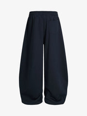 Hip-Hop Patch Embroidered Wide-Leg Sweatpants