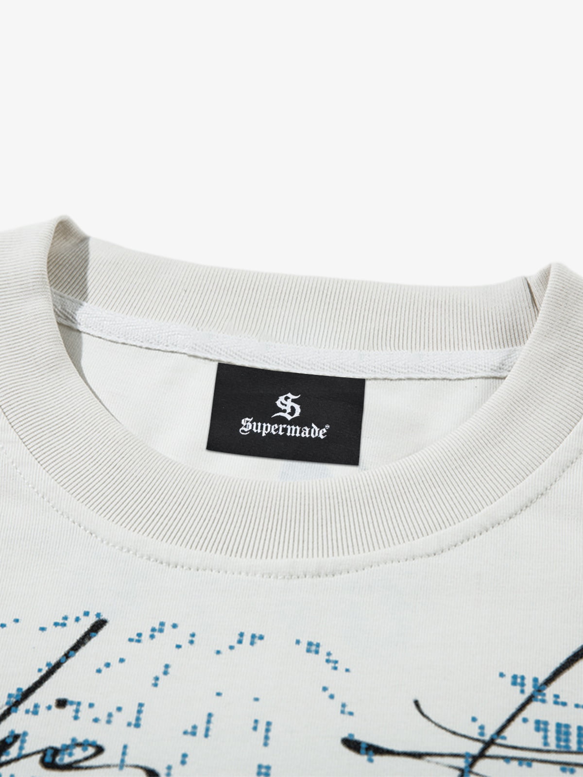 Art Letter Print Stripe Layered Long Sleeve T-Shirt