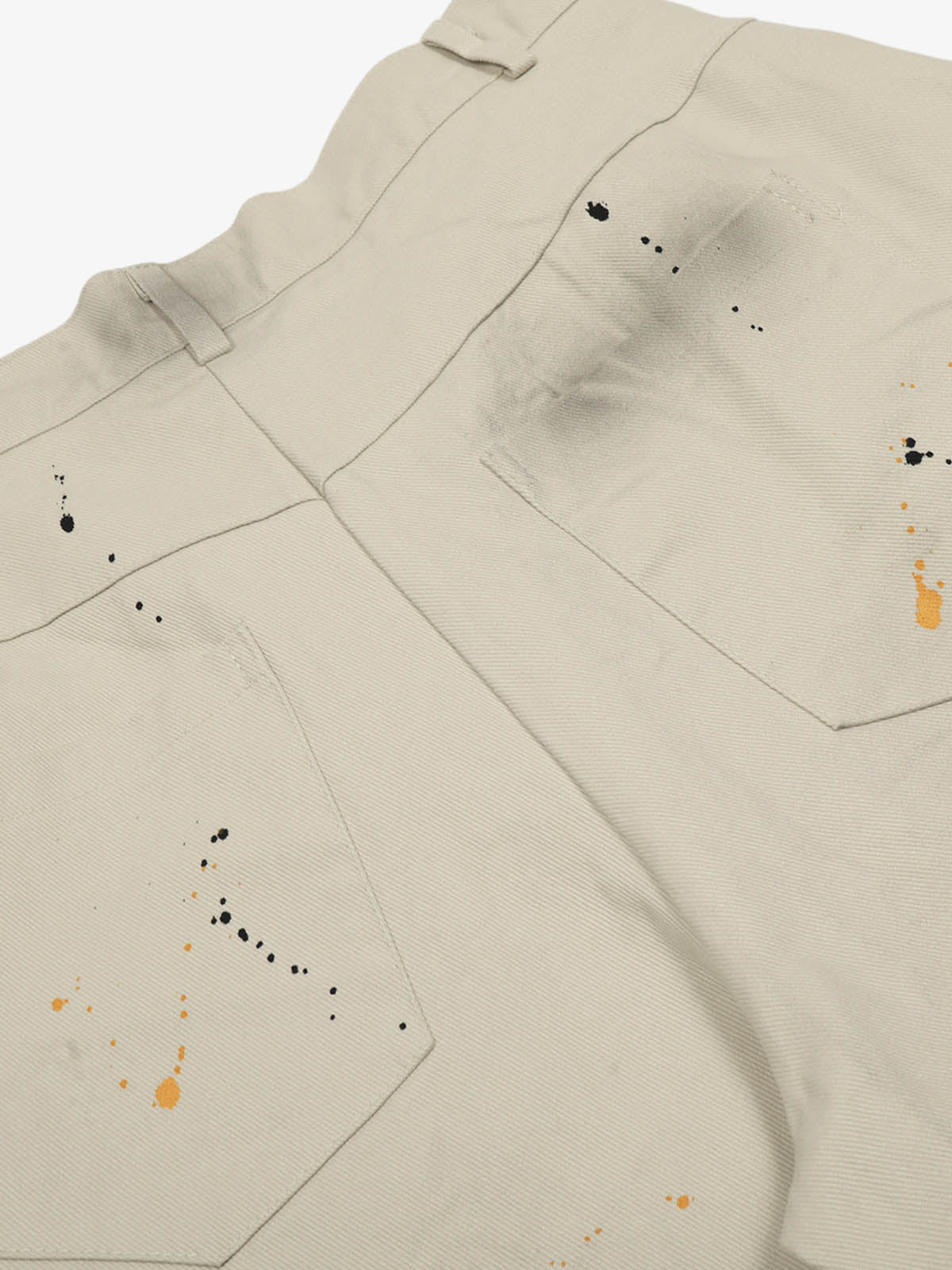 Retro Inkjet Dirty Dyed Barrel Pants