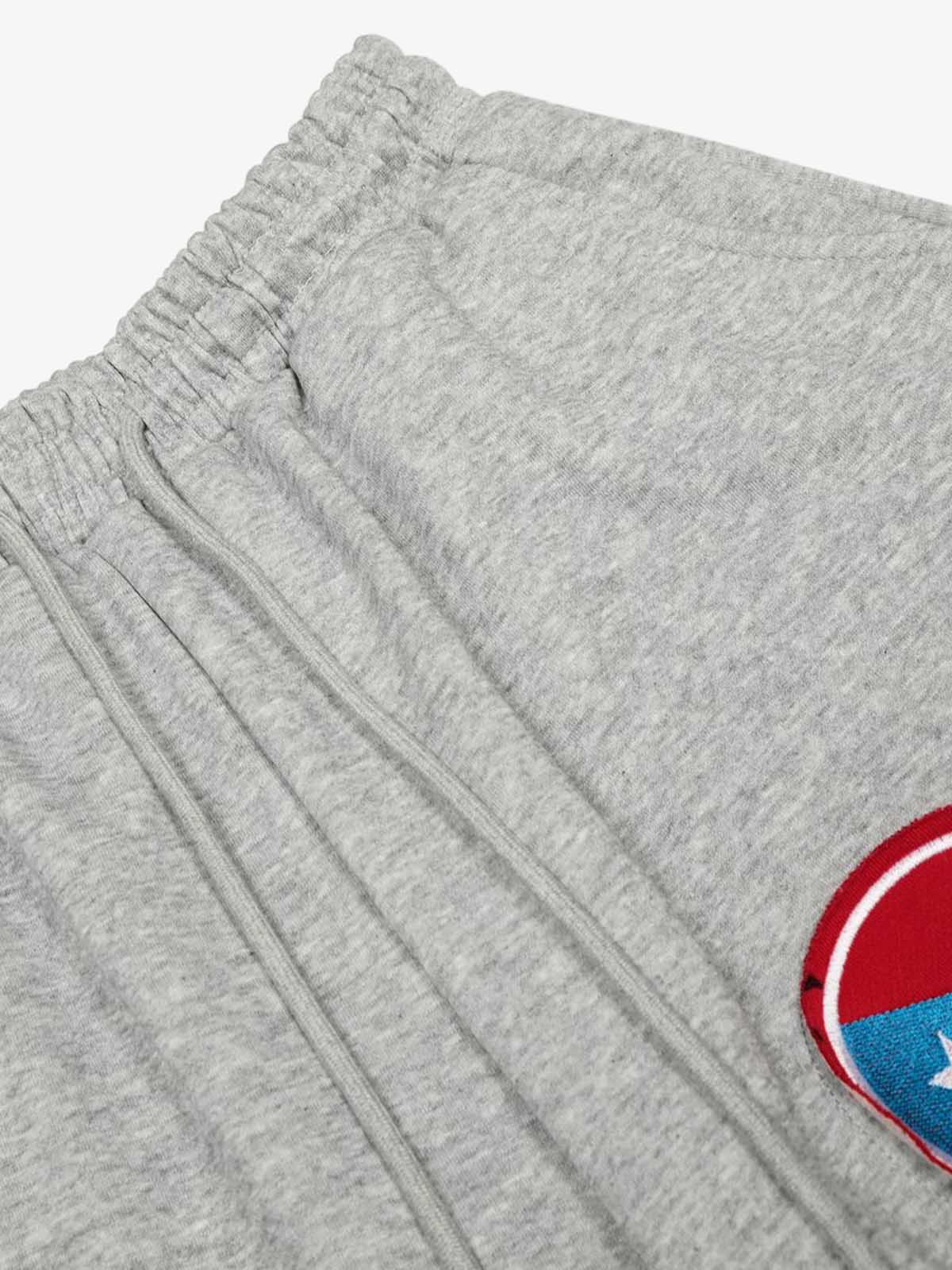 Hip-Hop Patch Embroidered Wide-Leg Sweatpants