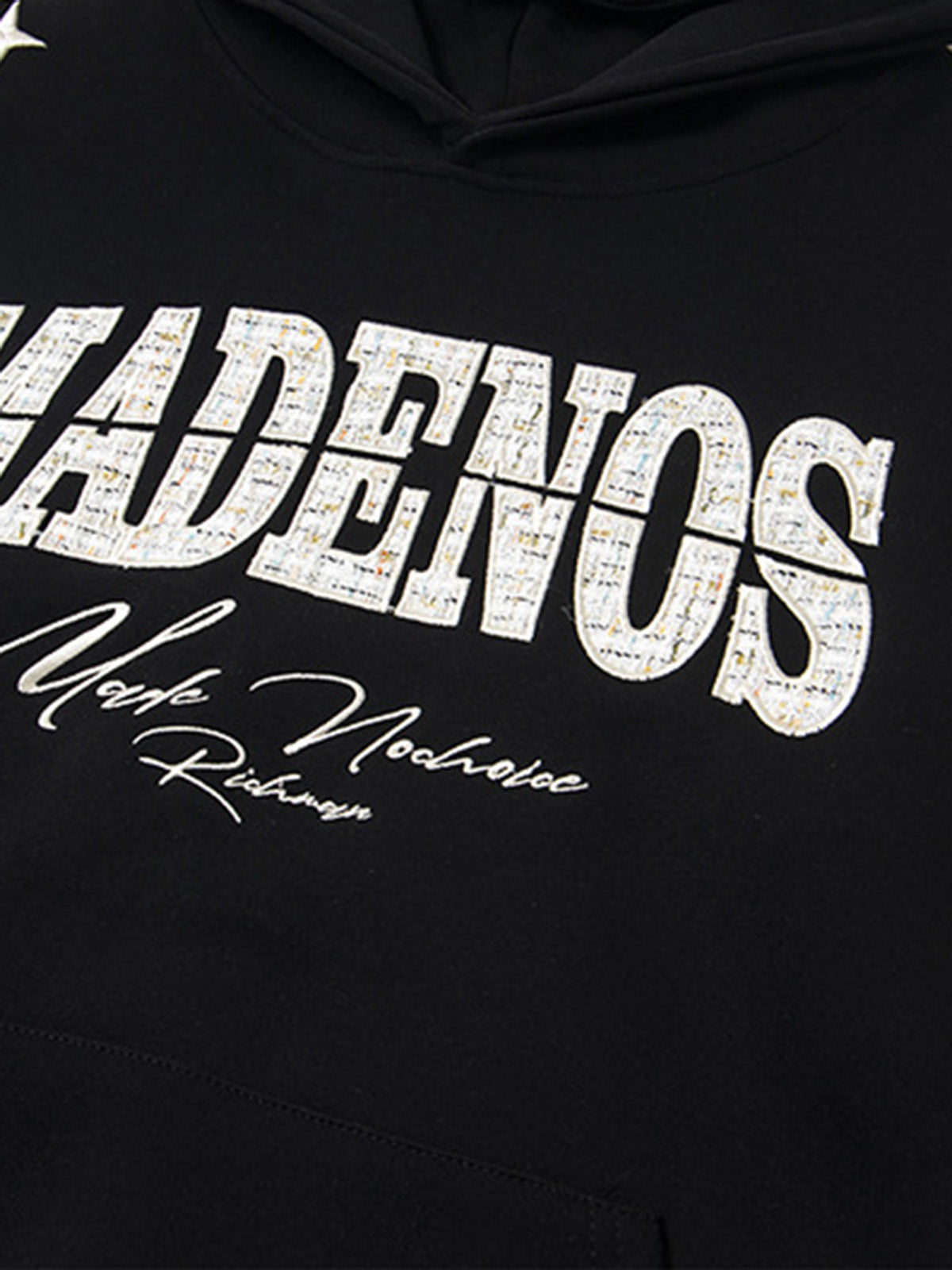 Street Letter Embroidery Simple Loose Hoodie