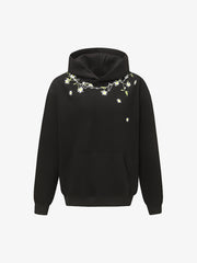 Daisy Embroidery Floral Pattern Heavyweight Hoodie