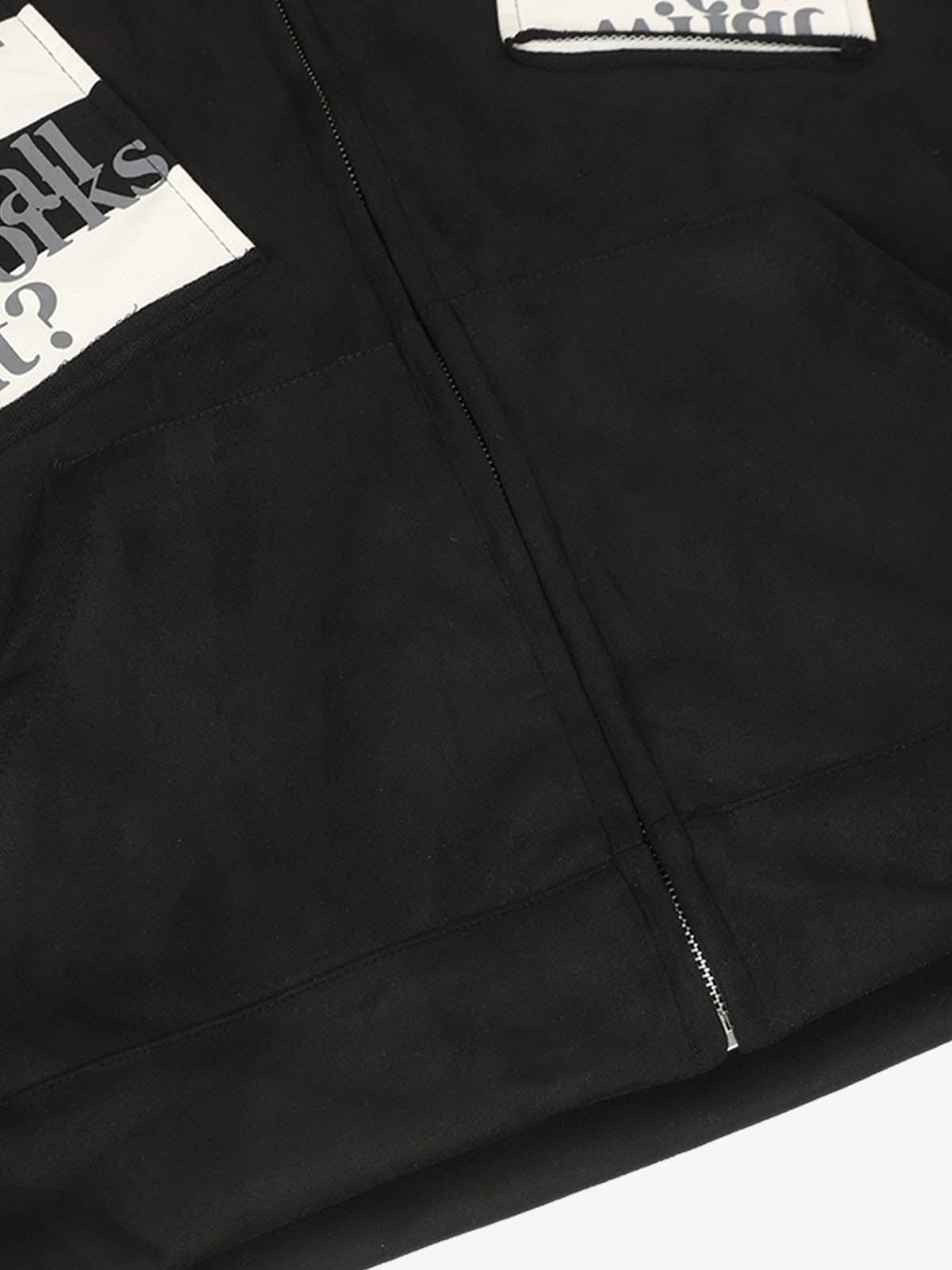 Retro Fake Two-Piece Zipper Hooded Sweatshirt