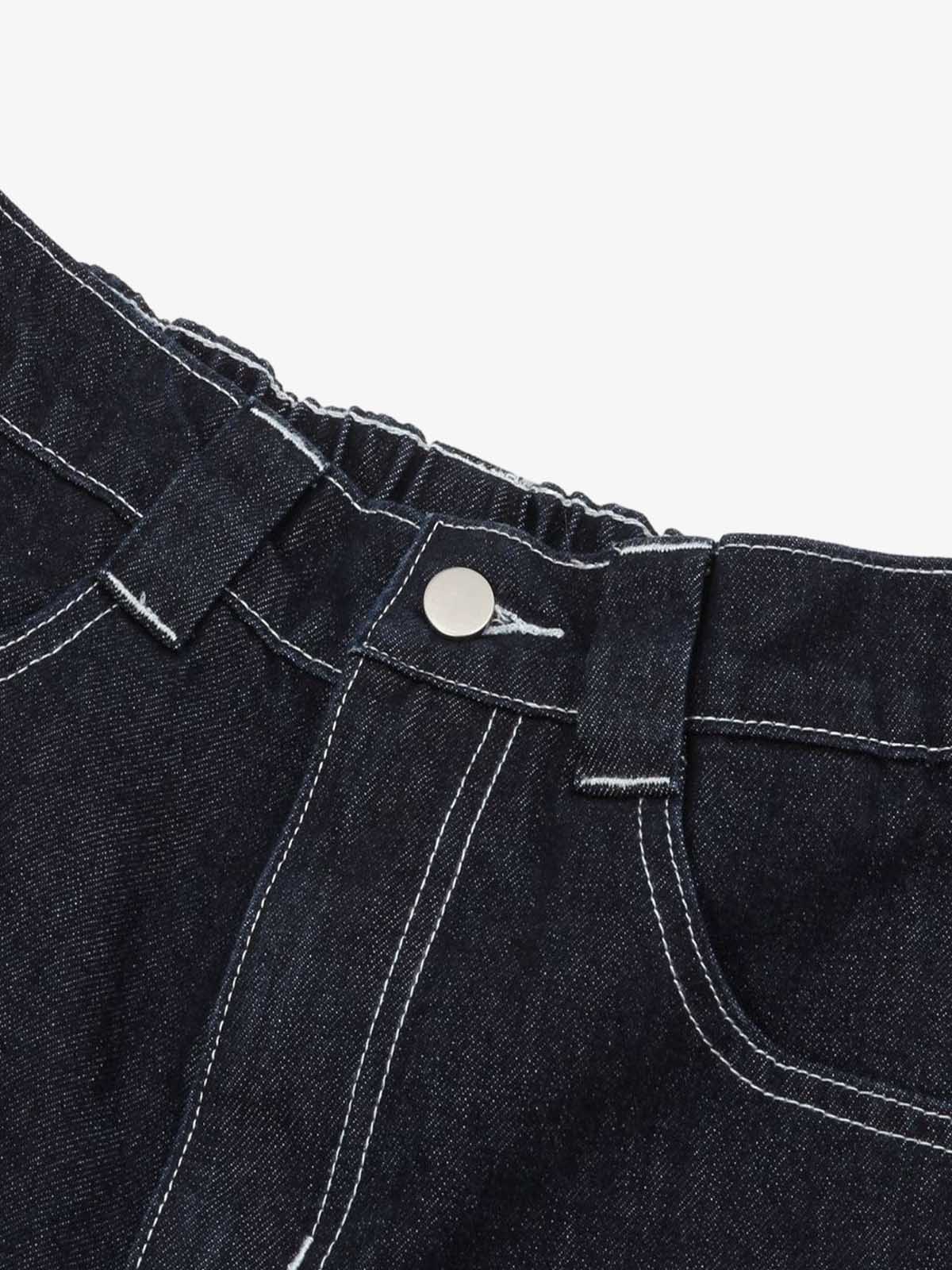 Vintage Topstitched Scimitar Jeans