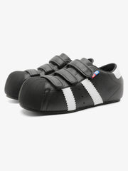 Vintage Shell Toe Velcro Strap Puffy Sneakers