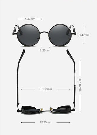 1957 Vintage Round Polarized Sunglasses