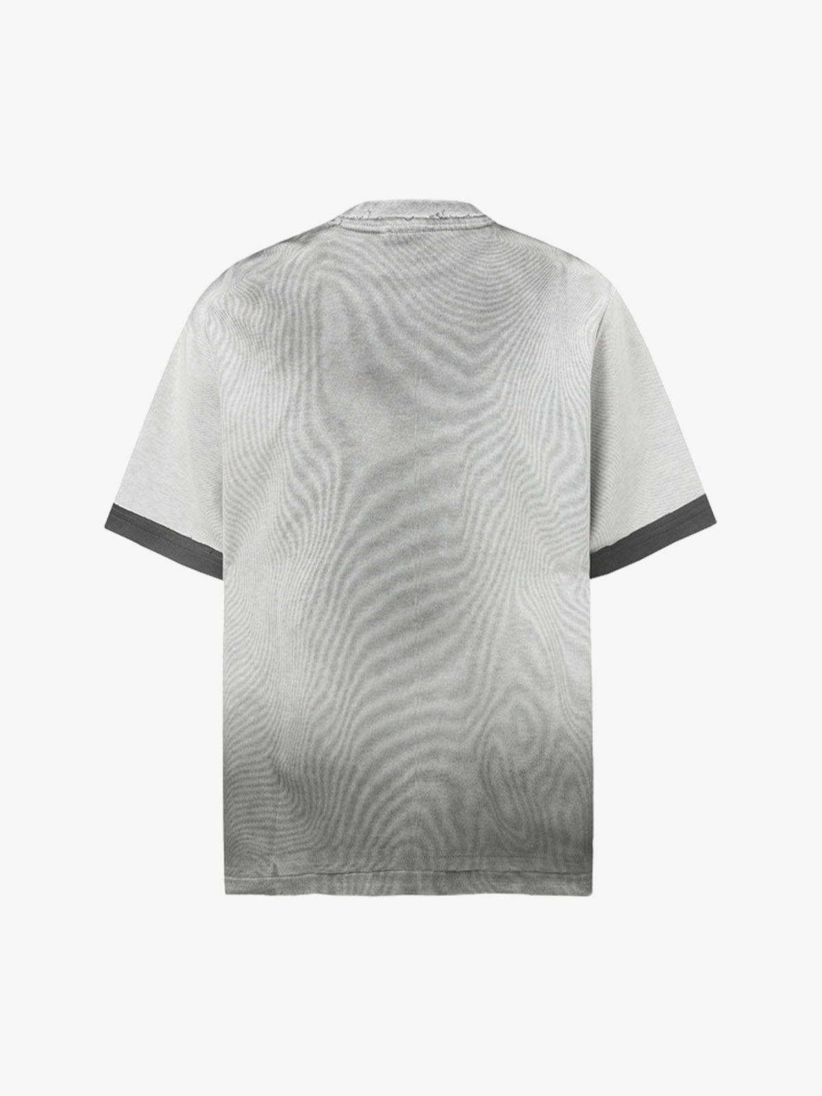 Vintage Distressed Washed Gradient Short-Sleeved T-Shirt