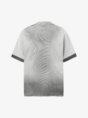 Vintage Distressed Washed Gradient Short-Sleeved T-Shirt