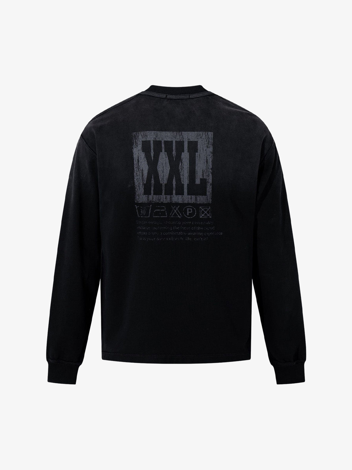 Street Dirty Dyed Washed Long-Sleeved T-Shirt