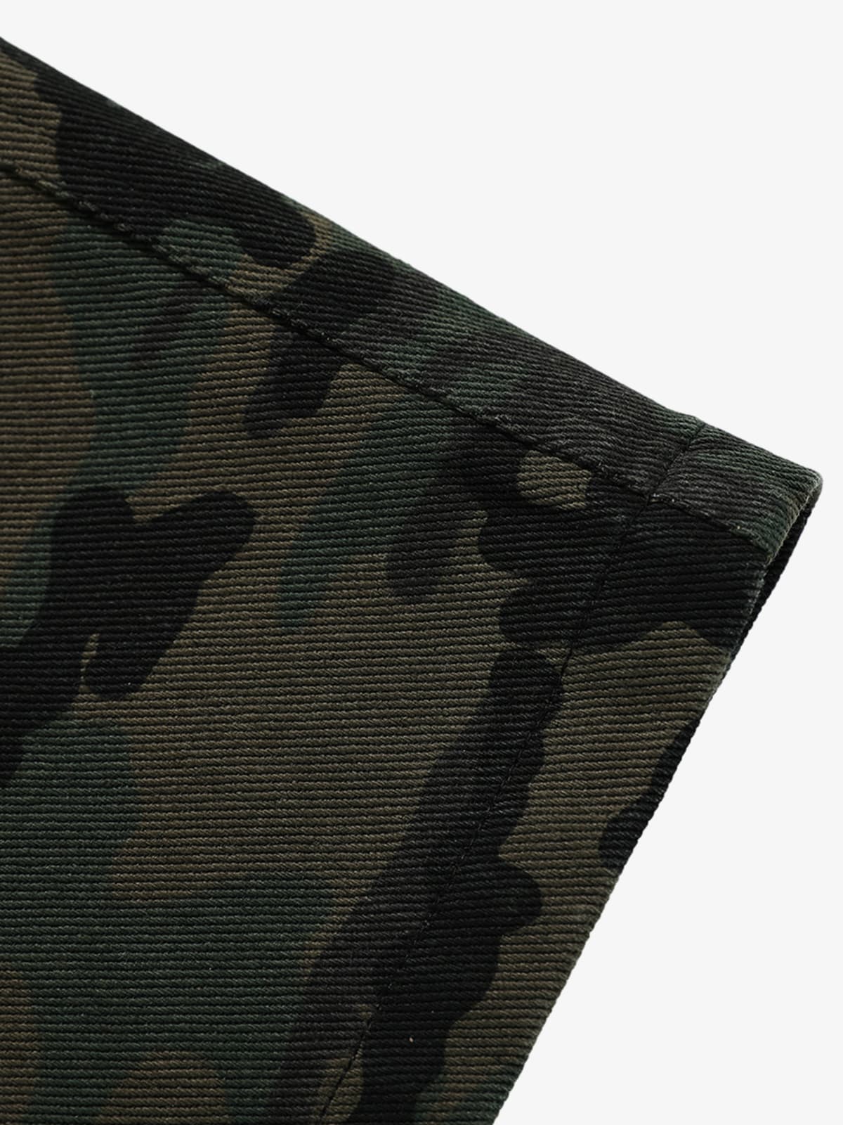 Retro Camouflage Pocket Design Workwear Casual Pants