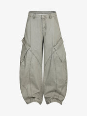 Patchwork Multi-Pocket Workwear Casual Machete Pants