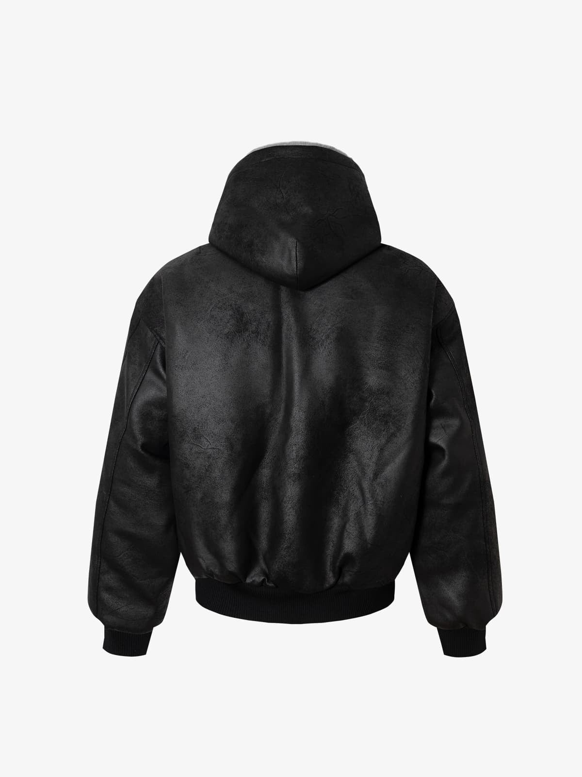 Vintage Velvet Hooded Sherpa-Lined Cotton Jacket