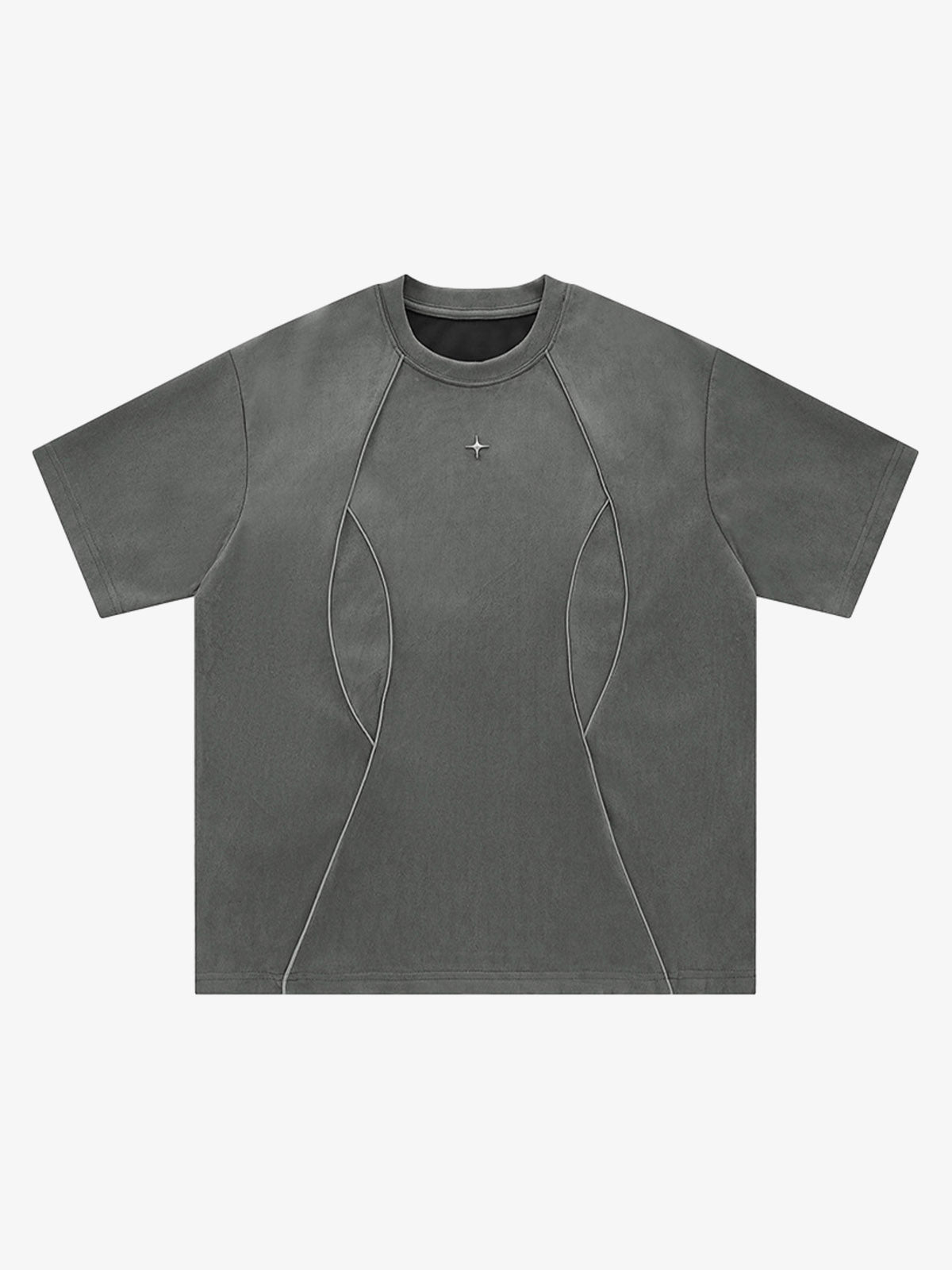 Functional Deconstructed Split Short-Sleeved T-Shirt