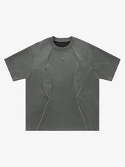 Functional Deconstructed Split Short-Sleeved T-Shirt