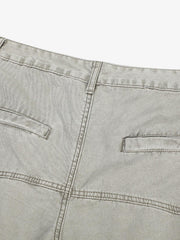 Patchwork Multi-Pocket Workwear Casual Machete Pants