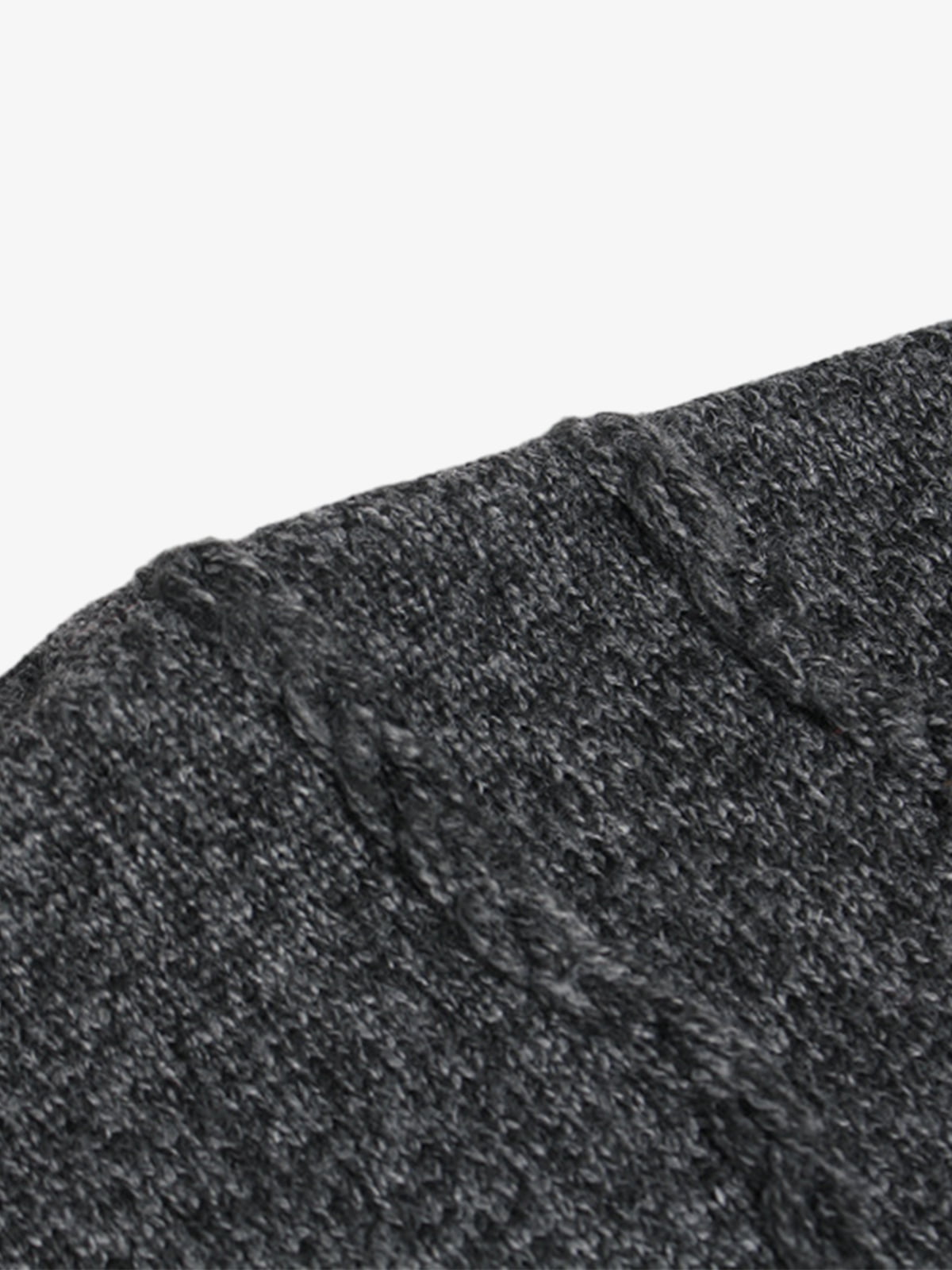 Turtleneck Cardigan Zip-Up Cable Sweater