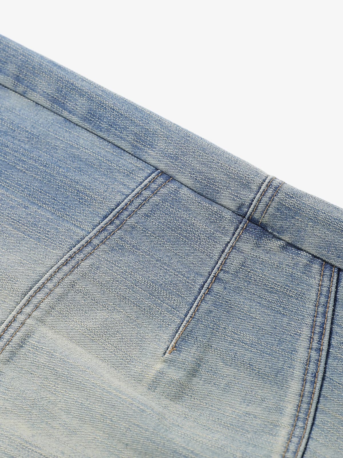 Vintage Washed Distressed Patchwork Deconstructed Baggy Jeans
