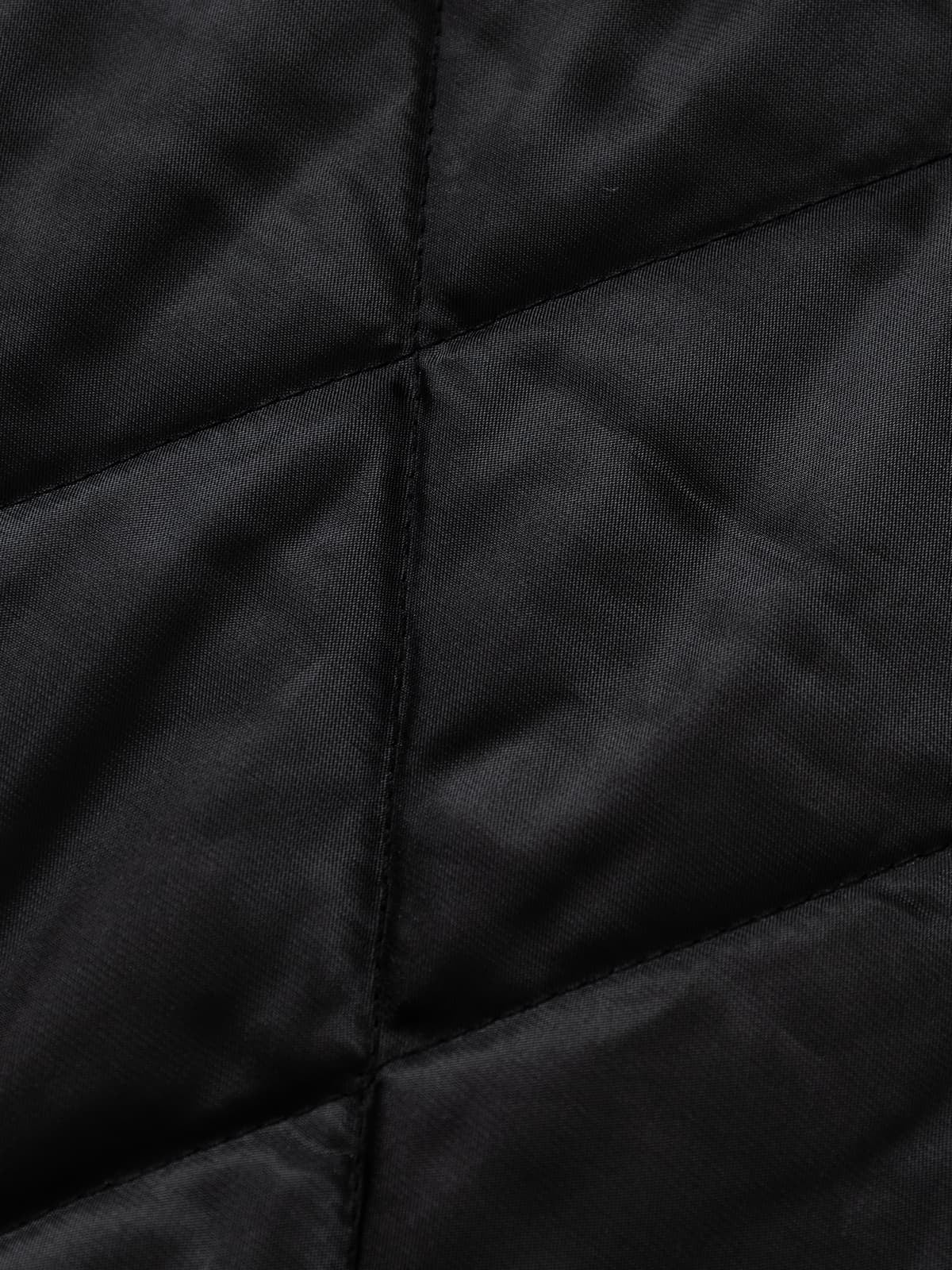 Street Vintage Fog-Dyed Fur Collar Patchwork Hooded Padded Jacket