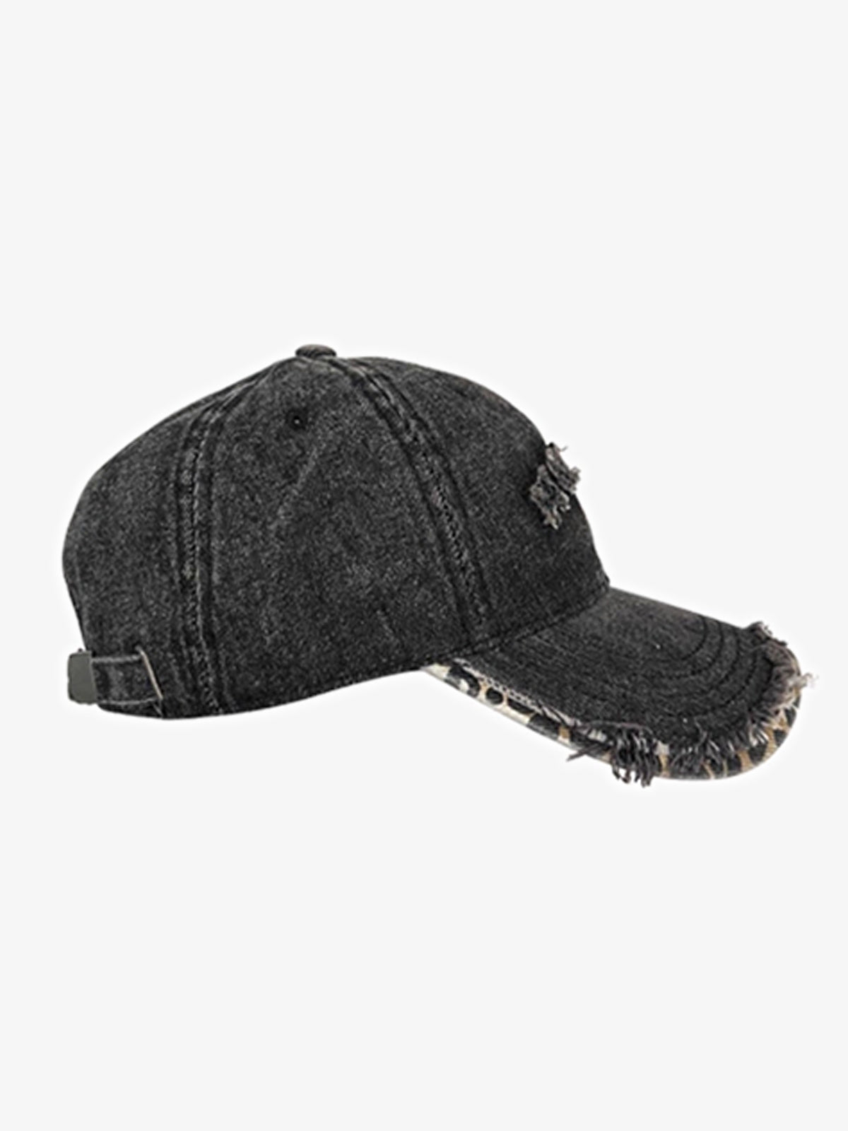 Street Washed Distressed Letter Embroidered Baseball Cap
