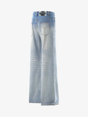Vintage Washed Beard Pattern Machete Jeans