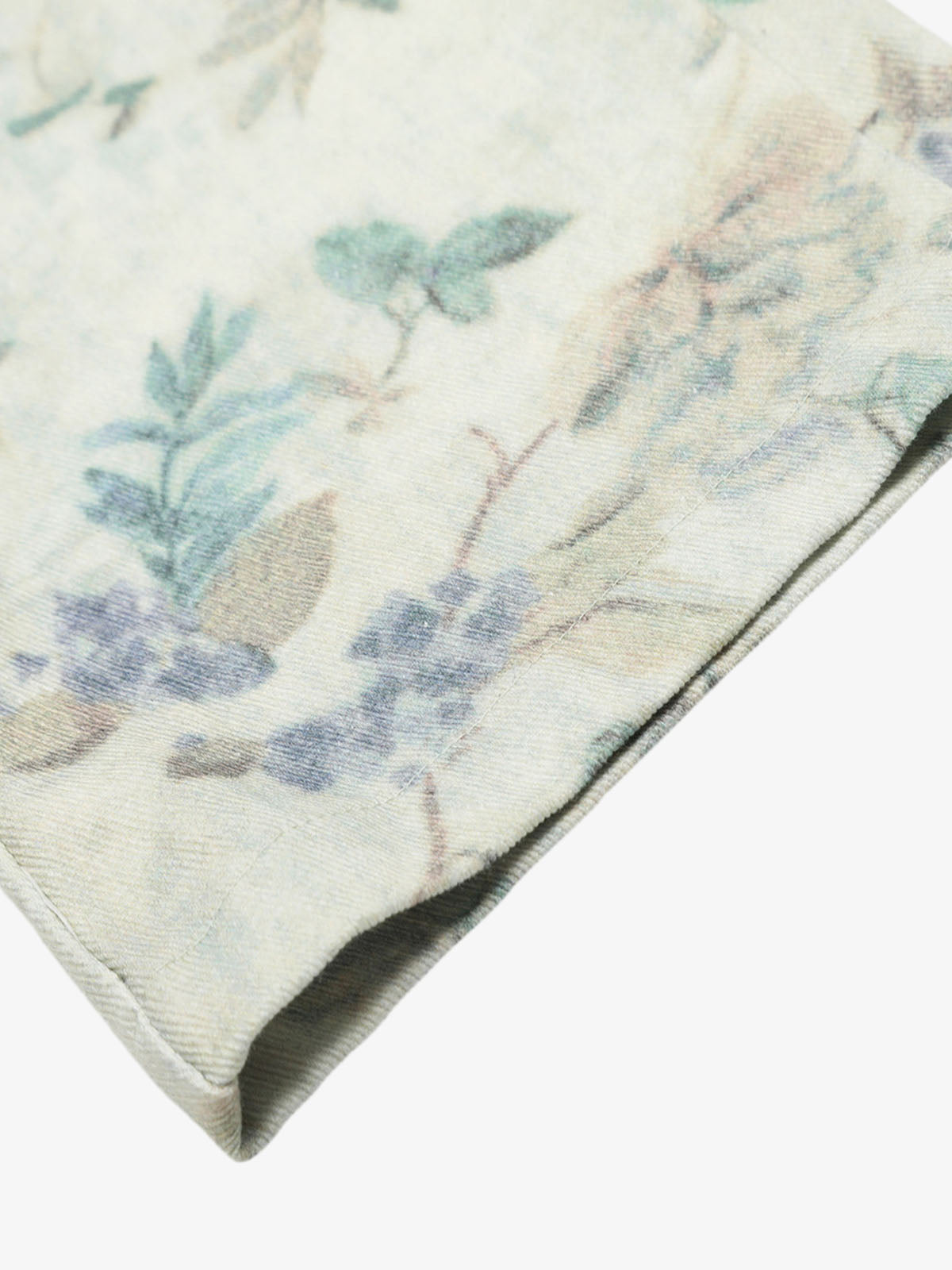 Vintage Floral Print Straight Jeans