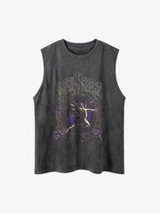 Printed Crew Neck Casual Vest
