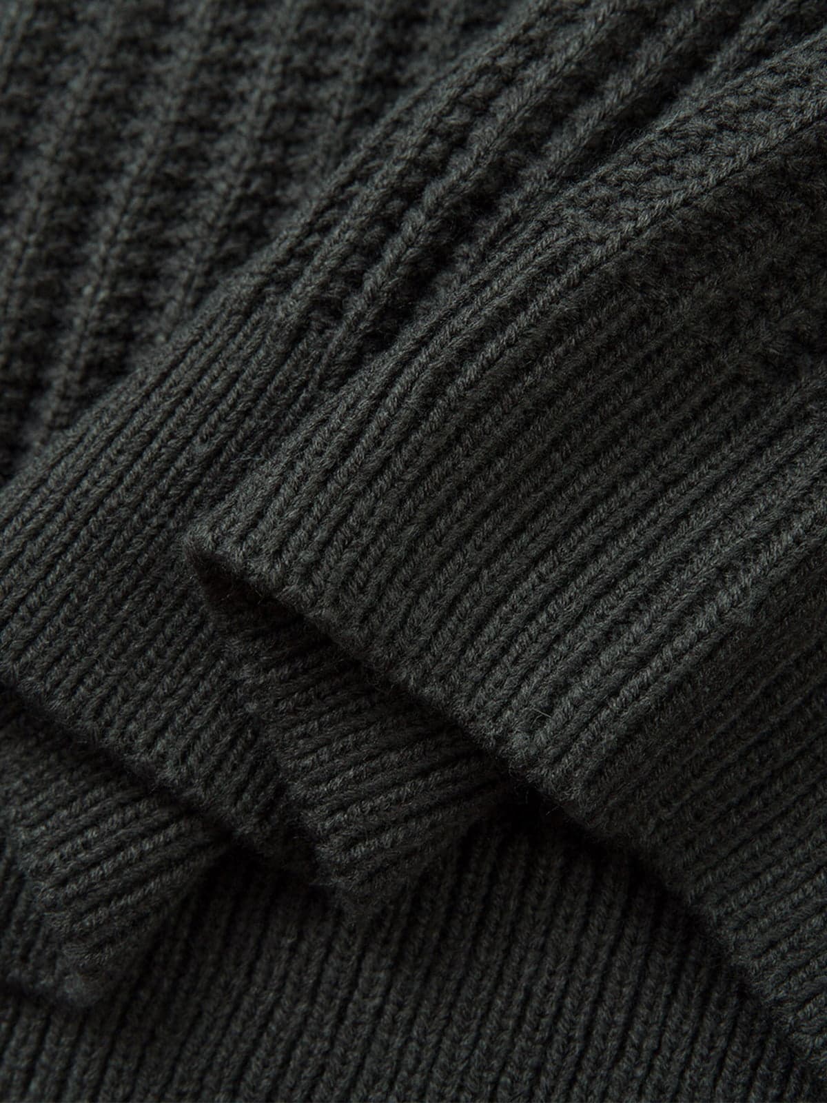 Vintage Faux Two-Piece Layered Collar Turtleneck Sweater