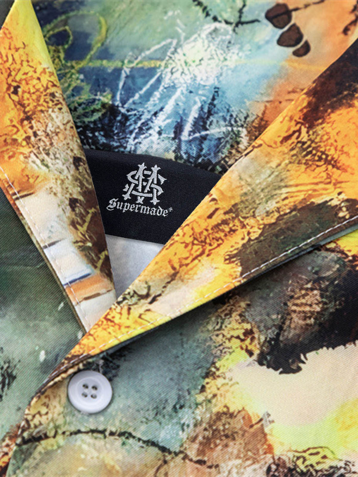 Oil Painting Print Short-Sleeved Shirt