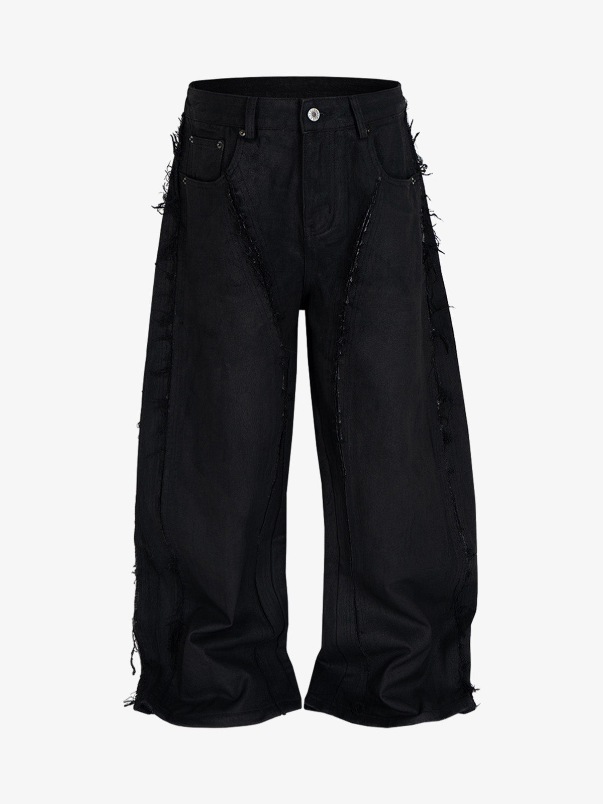 Waxed Baggy Side Whisker Jeans