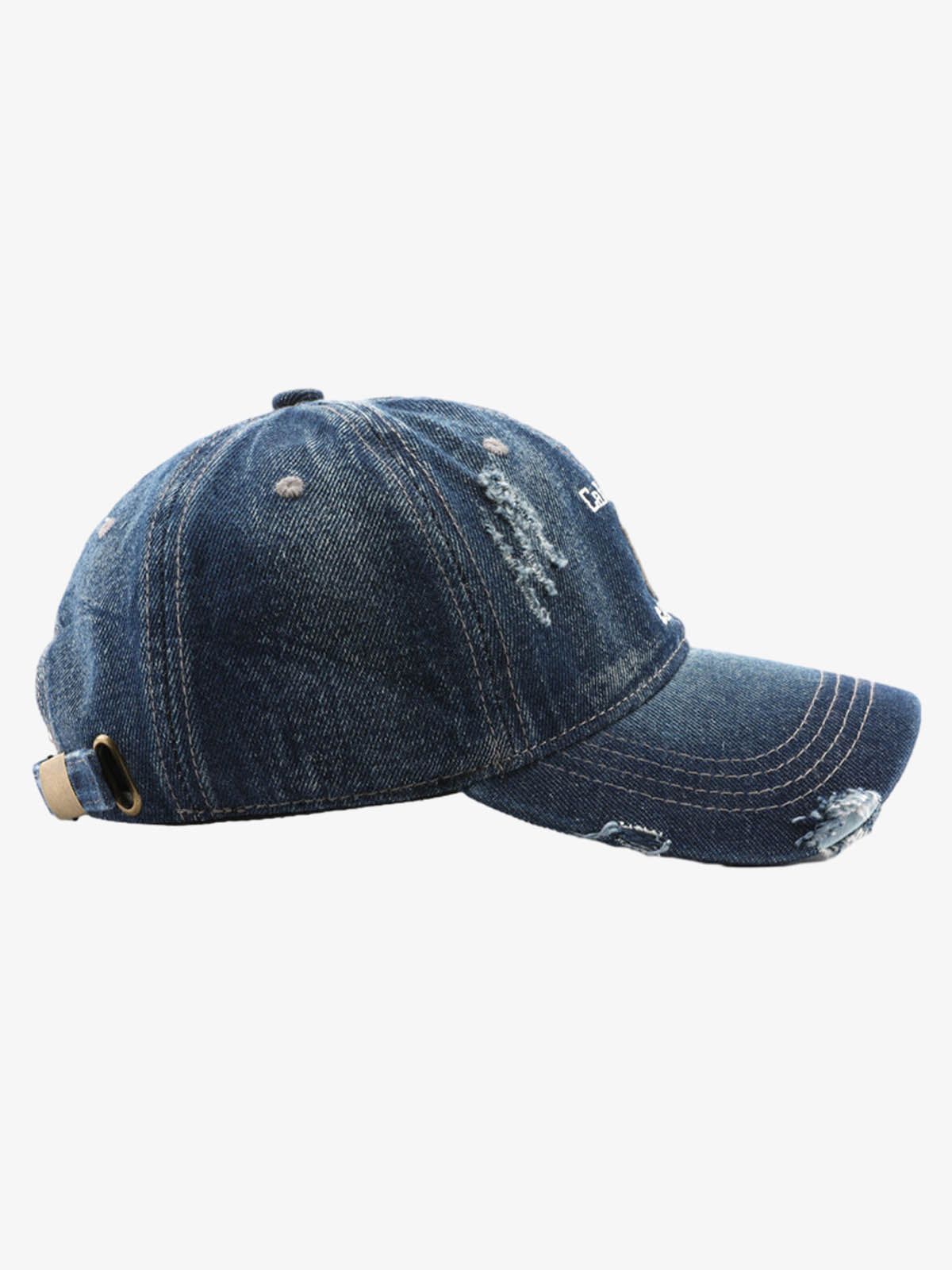 Retro Washed C Distressed Denim Baseball Cap