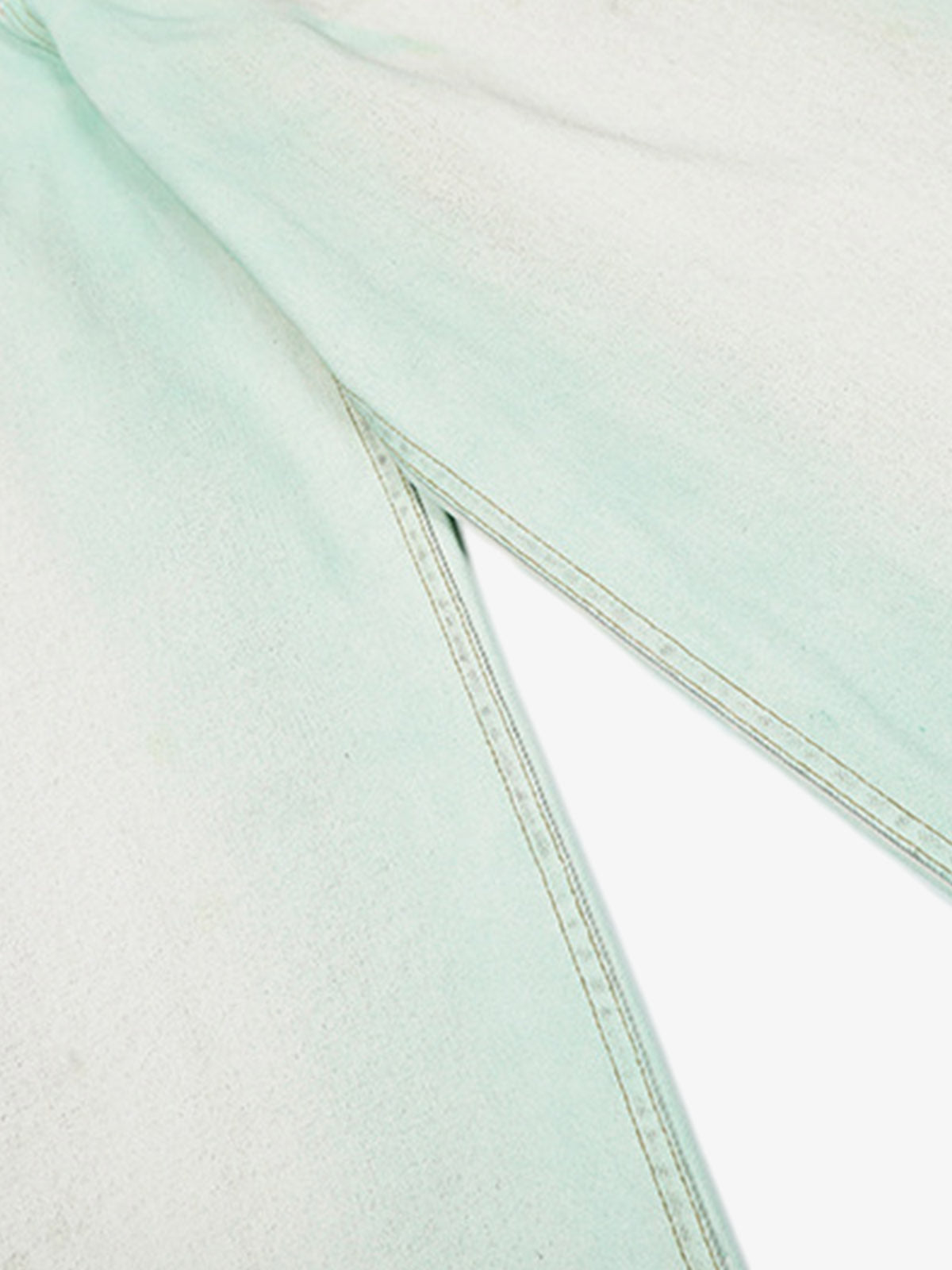 Distressed Handmade Luminous Mud-Dyed Paint Jeans