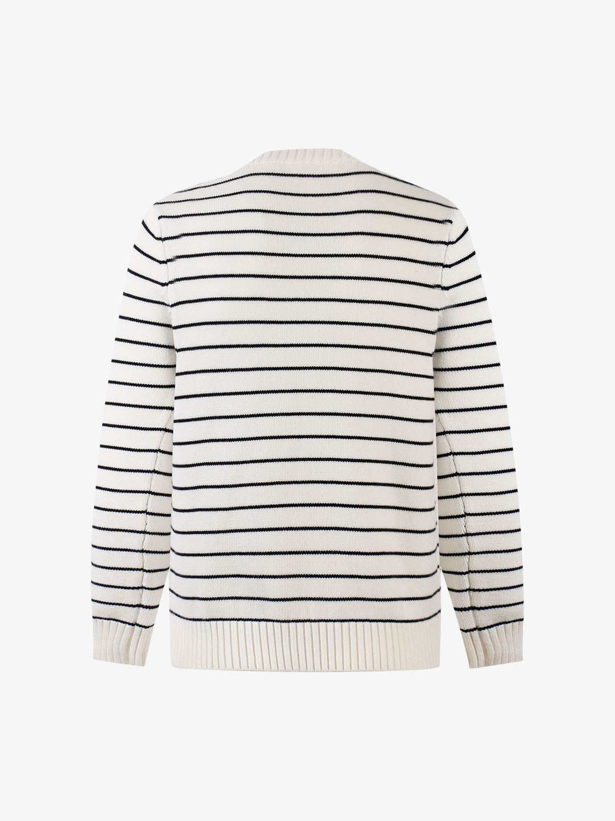 Striped Star Jacquard Loose Knitted Sweater