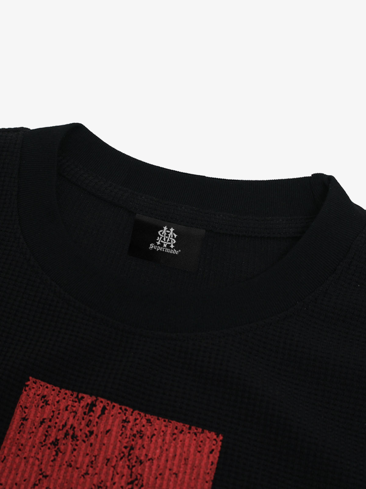 Street Cross Lettering Print Long-Sleeved T-Shirt