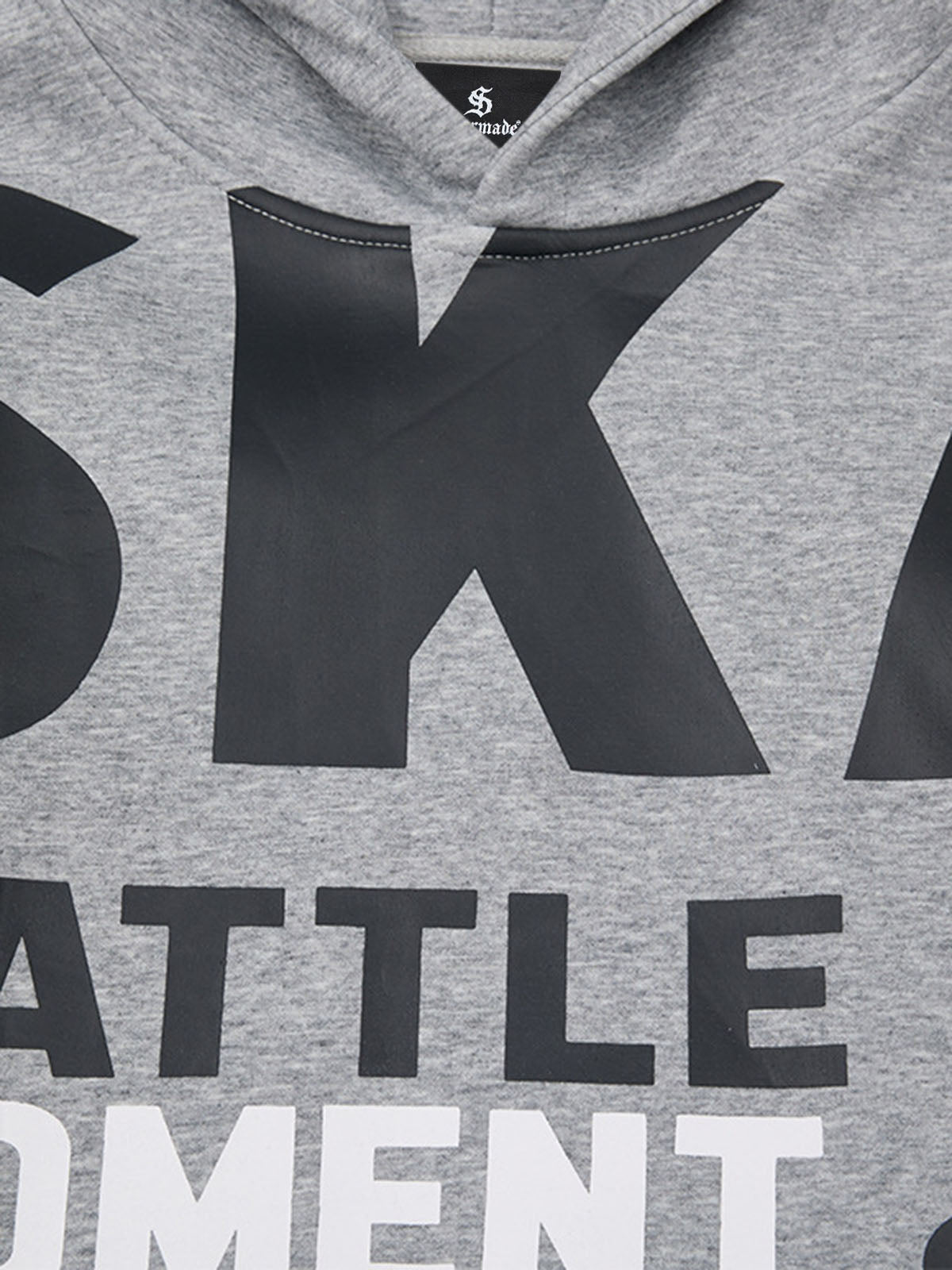 Retro Letter Print Thickened Hoodie