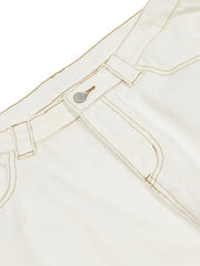 Embroidered Floral Patches Barrel Jeans