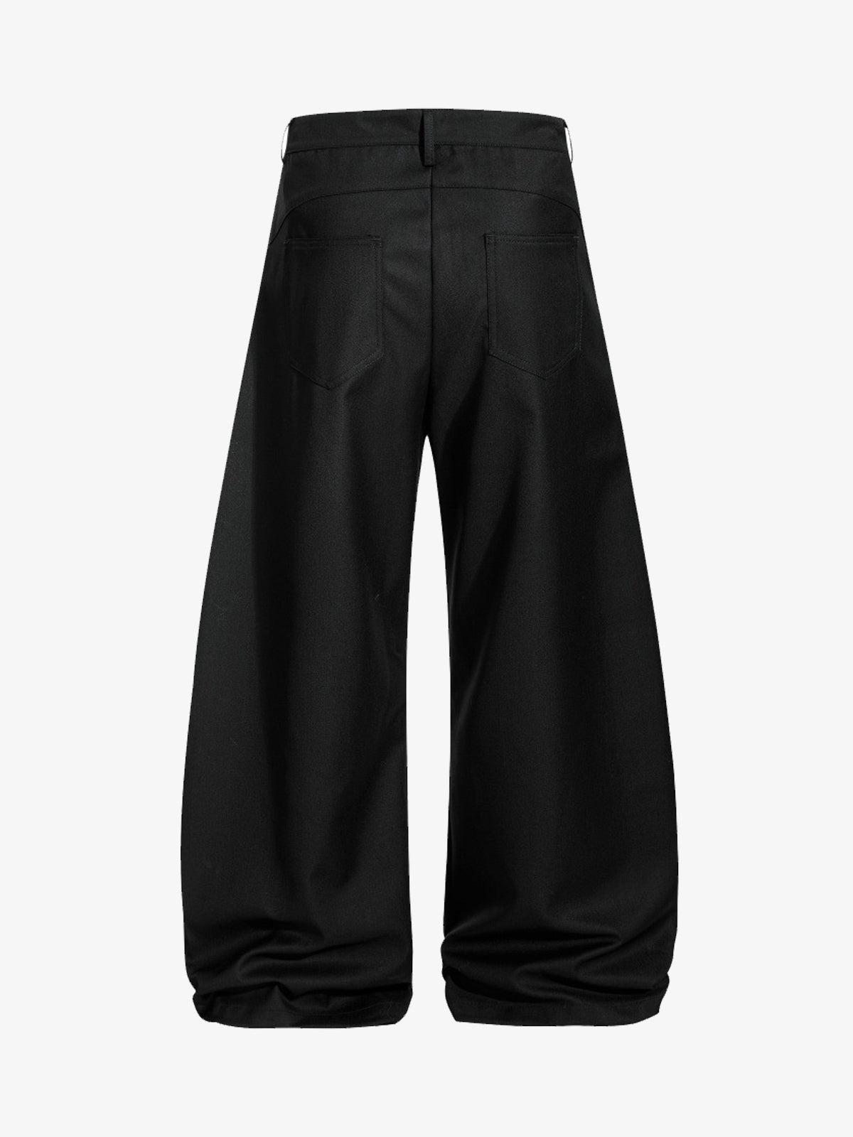 Double Waistband Panel Strap Barrel Pants