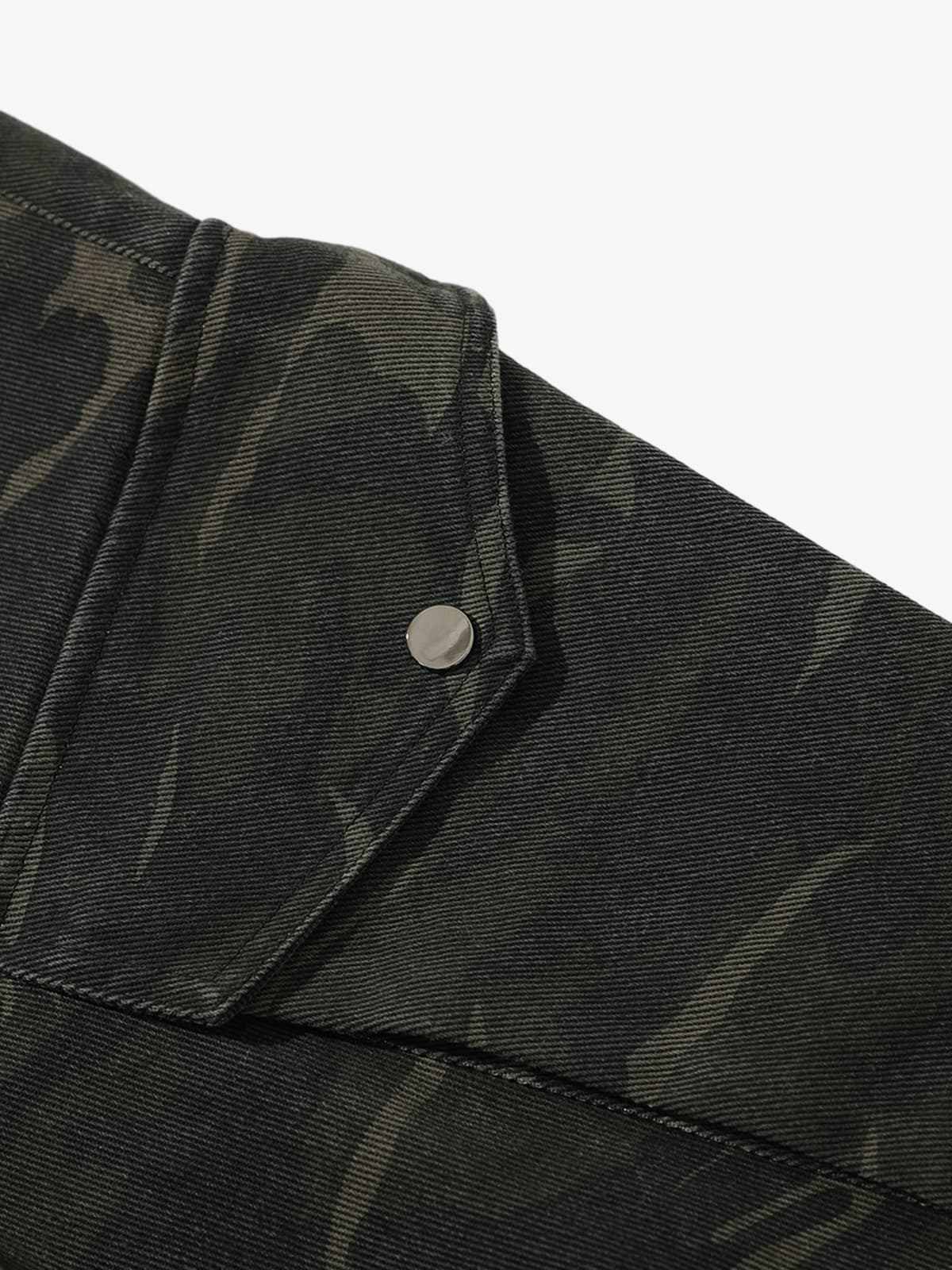 Vintage Camouflage Print Multi-Pocket Cargo Barrel Pants